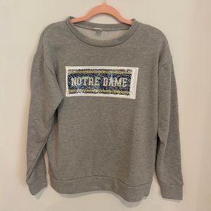 Notre Dame Fighting Irish Sweatshirt - Reversible Sequins